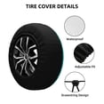 thumbnail image 2 of Yiaed water droplets Print Tire Wheel Cover, tire covers for trailers,rv wheel covers,rv tire covers, camper tire covers,tire covers for cars-17 inch, 2 of 6