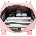 thumbnail image 3 of Bolsa de viaje para mujeres y hombres, bolsa de deporte grande impermeable de fin de semana, bolsa de lona plegable con compartimento húmedo para gimnasio, fitness, viajes, camping, yoga, 3 of 3