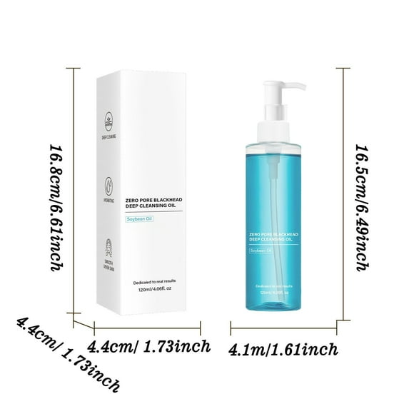 Aceite limpiador para ojos, labios y rostro. Aceite desmaquillante suave. Crema reafirmante. 120 ml.