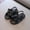 Black, variant on Herrnalise Toddler Shoes Baby Girls Cute Fashion Solid Color Bow Non-slip Soft Sole Beach Sandals