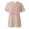 thumbnail image 4 of TSADFHJI Hauts pour Femmes Élégants TG T-Shirt Imprimé à Manches Courtes Col Rond Blouse TG Kaki, 4 of 5
