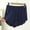 Blue, variant on Modal Lettuce Hem Shorts For Womens Liweisiy Wide Leg Elastic Waisted Multi Color Soft Pajama Shorts Causal Soft Lightweight Night Sleep Shorts Blue M