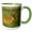 Green/White, variant on 3drose, White-tailed Deer, Eight Point Buck in Velvet, Tennessee 01, 11oz Two-tone Red Mug