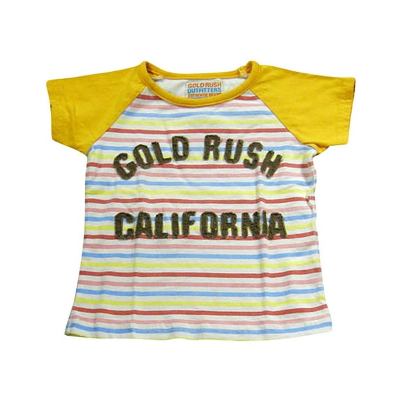 Gold Rush Outfitters - Little Girls Short Sleeve T-Shirt 17188-4 (YELLOW)