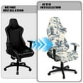 thumbnail image 5 of Xixirimido Classic Toile de Jouy Print Gaming Chair Covers with Armrest Covers 4Pcs Stretch Game Computer Office Chair Slipcovers Rotating Armchair Protective Cover, 5 of 8
