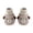 Grey, variant on Newborn Baby Sock Booties Cute Animal Plush Elastic Cuff Slip On Shoes Soft Sole Boys Girls Indoor Crawling Footwear