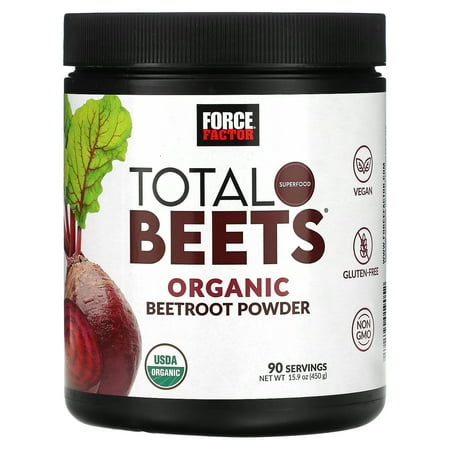Total Beets  Organic Beetroot Powder  15.9 oz (450 g)  Force Factor