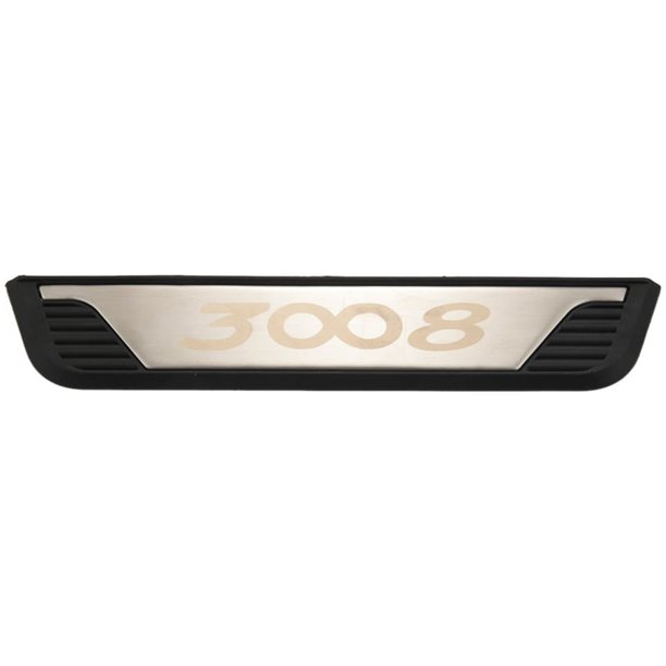 para 3008 3008GT Recorte de Placa de Desgaste Del Pedal de la Puerta Del AutomóVil Placas Protectoras de Acero Inoxidable Accesorios Interiores 2017-2019
