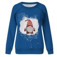 thumbnail image 4 of Top de suéter con estampado navideño de manga larga con cuello redondo para mujer primavera otoño Pompotops FGAJ10286, 4 of 5