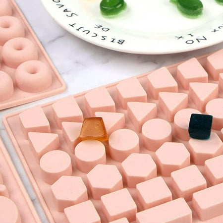 

Wisremt Non-stick Gummy Mould Safe for Baking Supplies Fondant Chocolate Candy Mould Easy to Clean Silicone Candy Molds