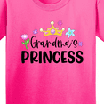 thumbnail image 4 of Inktastic Grandma's Princess Crown and Flowers Youth T-Shirt, 4 of 5