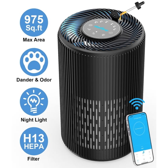 2026 New AIRFIRE HEPA Air Purifier for Large Rooms up to 3300 Sq.ft, Air Purifiers for Pet Dander&Odor, Dust, Pollen, Wildfire/Smoke, AP401, White