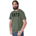 thumbnail image 5 of Cats Because People Suck Pet Lovers Men's Graphic T Shirt Tees Brisco Brands L, 5 of 6