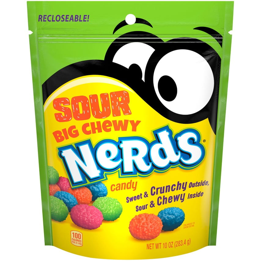 Wonka Nerds Big Chewy Sour & Crunchy Candy 10 Oz.