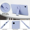 thumbnail image 5 of Dteck for Samsung Galaxy Tab A9 Case 8.7 Inch 2023 (SM-X110/X115), Shockproof Soft Silicone Shock Proof Lightweight Stand Rubber Kids Friendly Adjustable Protective Stand Cover, Lightpurple, 5 of 7