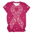 thumbnail image 4 of WEAIXIMIUNG Valentine's Day Cancer Awareness Month Tee | 's Graphic T Shirt for Events, 4 of 4