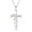 Narcissus, variant on AWAYTR Imitation Silver Plated Alloy Cross Necklace for Women, Dainty Faith Cross Pendant with Floral Rhinestone Charm, Religious Jewelry Gift
