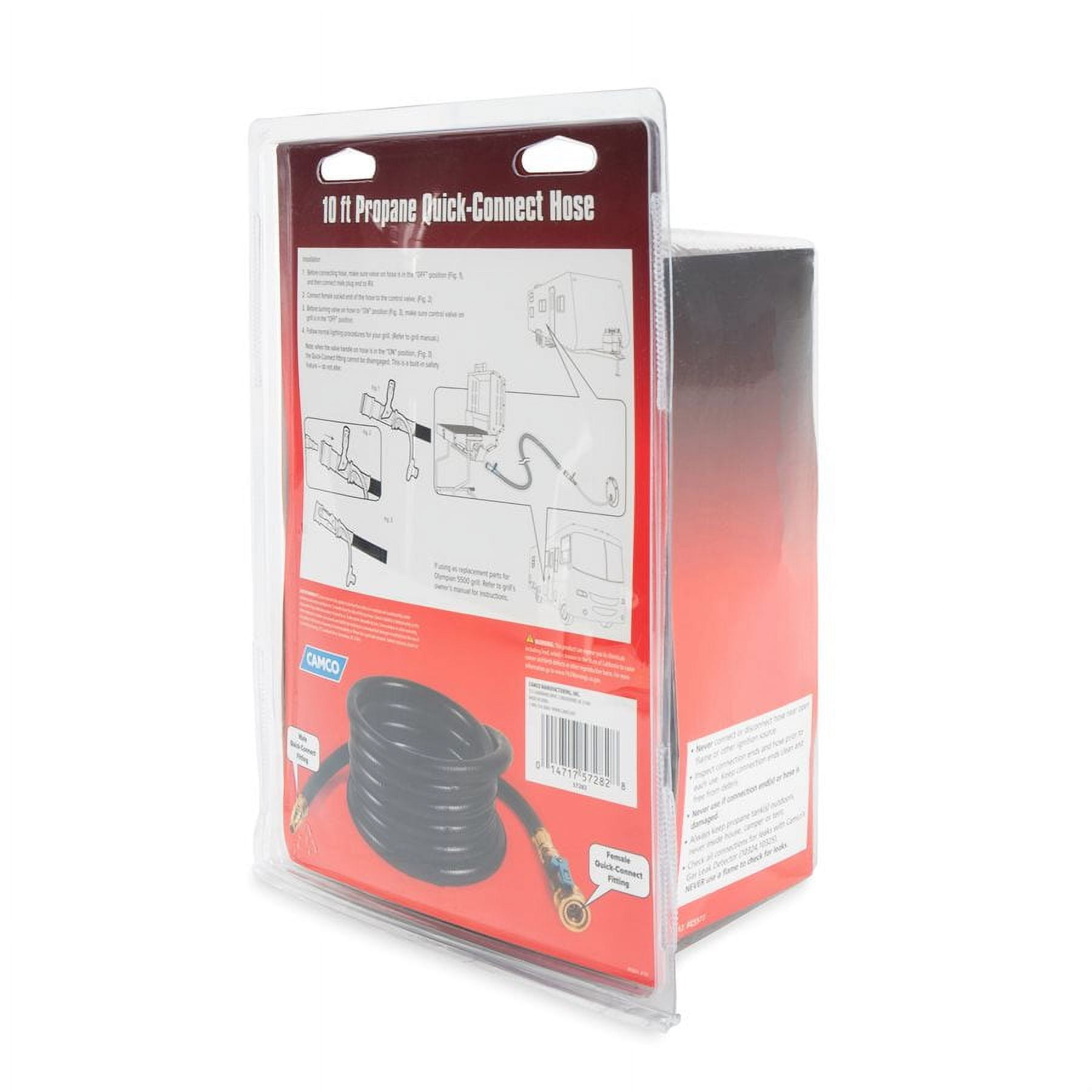 Camco 10 ft. L Propane Quick-Connect Hose Camco 10 ft. L Propane Quick-Connect Hose