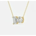 thumbnail image 2 of Aone Jewelry 14K Gold 2.00 Carat Lab Grown Diamond Toi Et Moi Pendant Necklace for Women | EF VS1 Clarity | With Gold Cable Chain, 2 of 5
