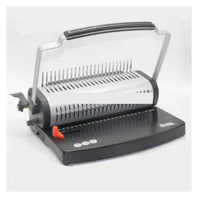 Comb Binding Machine Manual Rubber Ring Clip 24 Hole Binding Machine A4 Paper Document Punching Machine