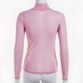 thumbnail image 2 of Haut Femme Col Montant Chemise Transparente Ajustée en Maille Transparente Mode Sauvage, 2 of 7
