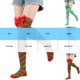 thumbnail image 3 of Calcetines de mujer de moda gruesos y cálidos con lazo navideño y calcetines de talla grande de poliéster para mujer, 3 of 3