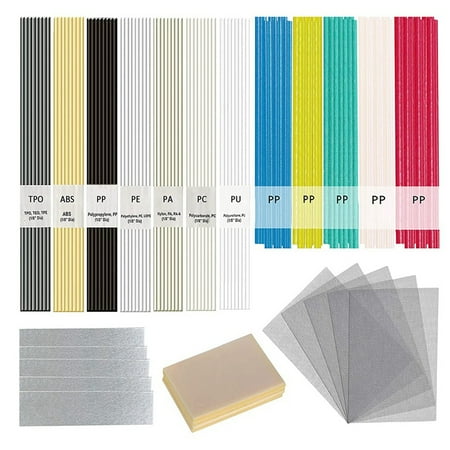 

Plastic Welding Rods for Car Bumper/Kayak/Canoe/Water Tank and Daily Plastic Repair Welding Kit Welding Supplies