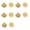 Gold, variant on User Friendly Silicone Ear Locks Clovers Shape Secure Hold Gentle on Skin for Active Lifestyles