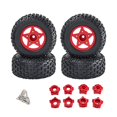 thumbnail image 2 of figatia 4 Pieces 1/8 1/10 RC Car Tires Replacement High Performance DIY Upgrade RC Spare red, 2 of 9