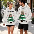thumbnail image 2 of Christmas Santa Reindeer Pet Pouch Hoodie, Drop Shoulder Carrier Sweatshirt with Side Zip for Festive Xmas Holiday Wear, 2 of 6