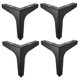 thumbnail image 5 of unbranded 4Ud Patas De Triángulo Para Muebles De Hierro Negro Soporte Para Sofá Gabinete Cómoda, 5 of 8