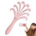 thumbnail image 1 of Peine masajeador del cuero cabelludo con mango ergonómico antideslizante para uso en seco y húmedo, cobertura total y estimulación del crecimiento del cabello., 1 of 5