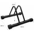 thumbnail image 2 of Adjustable Floor Bike Rack Sturdy Rust Single Bike Parking Rack Fits Up to 26 Inch Tires for Indoor Outdoor, 2 of 7