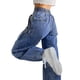thumbnail image 3 of SAYOO Mujeres Adolescentes Casual Baggy Cargo Pantalones sueltos de gran tamaño Hippie Cordón Punk Pantalones de chándal Joggers de pierna ancha Ropa de calle Traje azul SAYOO Casual, 3 of 10
