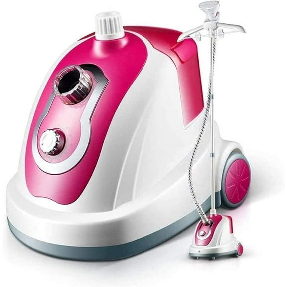 Professional Ironing Clothes Steamer,Upright Clothes Steamer,Full Size Garment Steamer,1700W Steamer for Clothes,1.8L Water Tank,50 Minutes Continuous Steam,Red