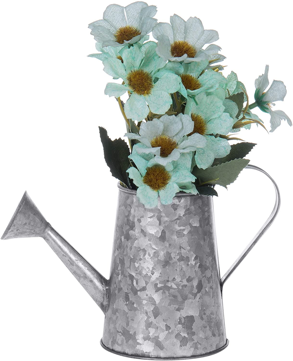 MyGift Vintage Watering Can Vase, Galvanized Metal