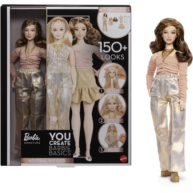 Muñeca moderna Barbie Basics You Create Neutral Kit 003