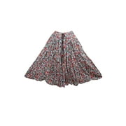 Mogul Womens Full Flared Long Skirt Floral Print Boho Style Gypsy Hippie Beach Skirts