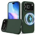 thumbnail image 1 of For iPhone 17 Pro Max Case Compatible with MagSafe Anti-Drop Liquid Silicone Phone Cover - Dark Blue, 1 of 5