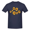 thumbnail image 5 of Pretty Sunflowers Men'S Basic Short Sleeve T-Shirt Navy Blue 5x-Large, 5 of 5