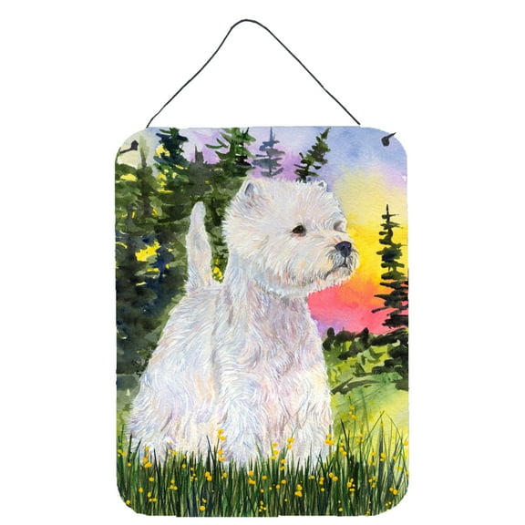 Carolines Treasures SS1067DS1216 Westie Aluminium Metal Wall or Door Hanging Prints, 16" x 12", Multicolor