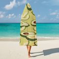 thumbnail image 5 of Avocados Fruit Wearable Hooded Blanket Fleece Throw Blanket Cloak Wrap for Adults Winter, 5 of 6