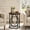 Brown Black, variant on Fnova Modern Round End Table, Side Table with Metal Frame, Faux Marble or Wooden Accent Table Nightstand, Easy Assembly for Living Room Bedroom Entryway Small Space