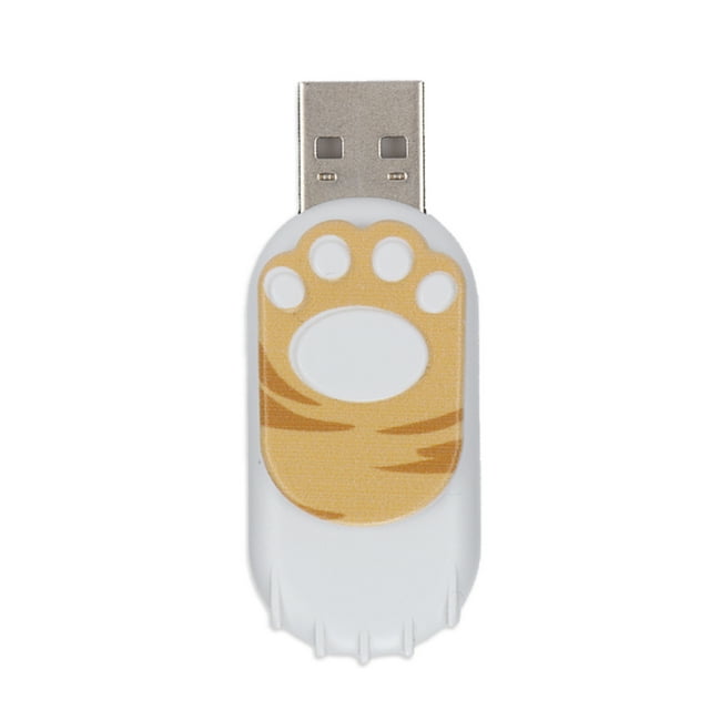 Unidad flash con forma de pata de gato, disco U portátil, palo de almacenamiento grande para ordenador portátil