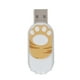 thumbnail image 1 of Unidad flash con forma de pata de gato, disco U portátil, palo de almacenamiento grande para computadora portátil, amarillo, 64GB, 1 of 8