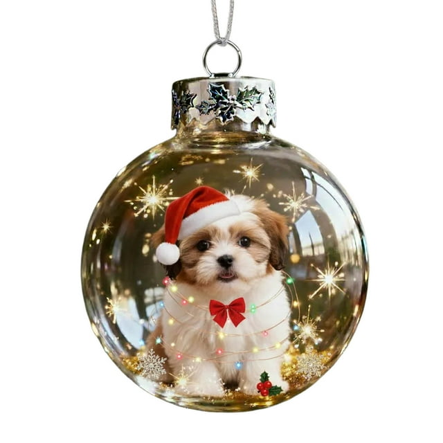 Hangs Animal 2D Flat Plate Transparent Handmade Winter Series Festival Seasonal Natural Acrylic Decorations