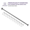 thumbnail image 6 of Swcorp AC-AZSR55CH 35-55 in. Anzzi Shower Curtain Rod with Shower Hooks in Polished Chrome, 6 of 9