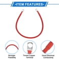 thumbnail image 4 of 1 Pc Cable de inversor de batería 6 AWG Gauge 1.5FT 5/16" Terminal Cable de batería Universal para automóvil, vehículo, barco, RV, solar, cobre estañado rojo, 4 of 7