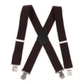 thumbnail image 2 of Tirantes Con Clips Resistentes Y Correas Ajustables En La Espalda X Para Adultos Café Sunnimix tirantes de pantalones para hombre, 2 of 8
