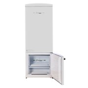 Unique Appliances Classic Retro 17 cu ft Bottom Freezer Refrigerator, Marshmallow White